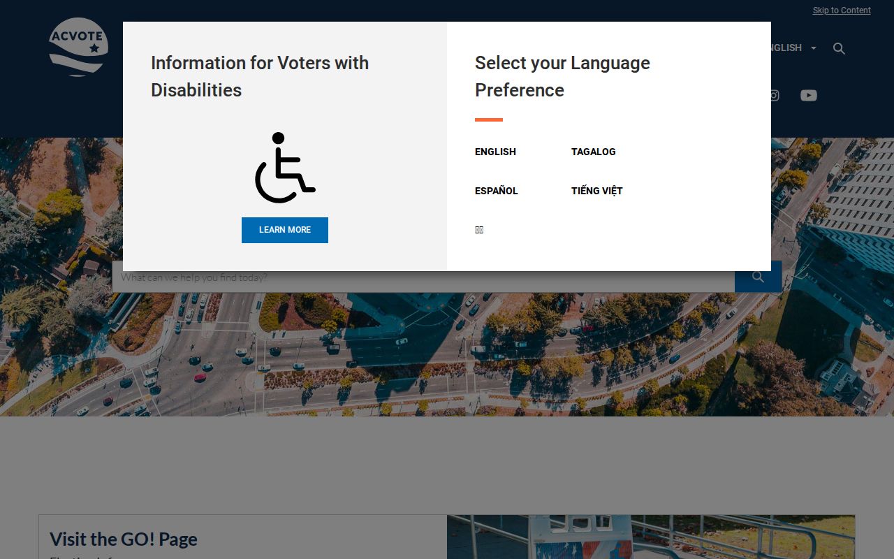 Hayward voter registration records source at the Alameda County Registrar of Voters
