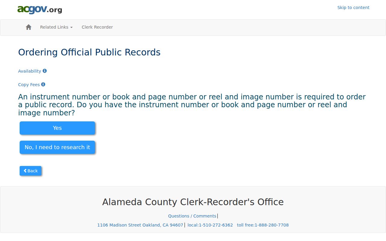 Hayward people search through Alameda County official records