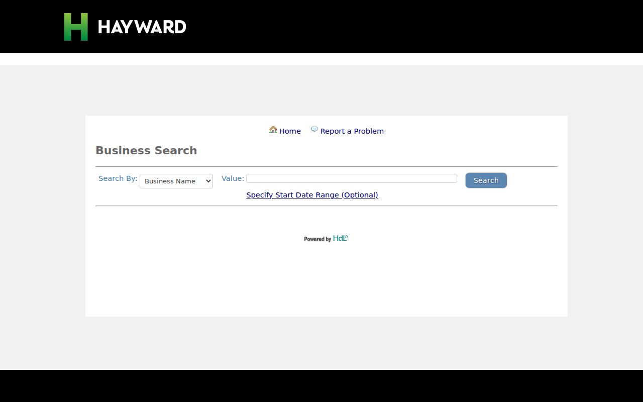 Hayward people search by business license name and address